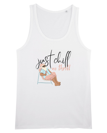 Moș Crăciun Just Chill No Thrill (negru)  White