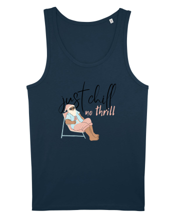 Moș Crăciun Just Chill No Thrill (negru)  Navy