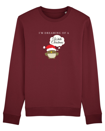 Dreaming of a White Christmas (bufniță)  Burgundy