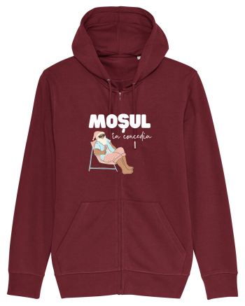Moș Crăciun în Concediu (alb)  Burgundy