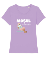 Moș Crăciun în Concediu (alb)  Tricou mânecă scurtă guler larg fitted Damă Expresser