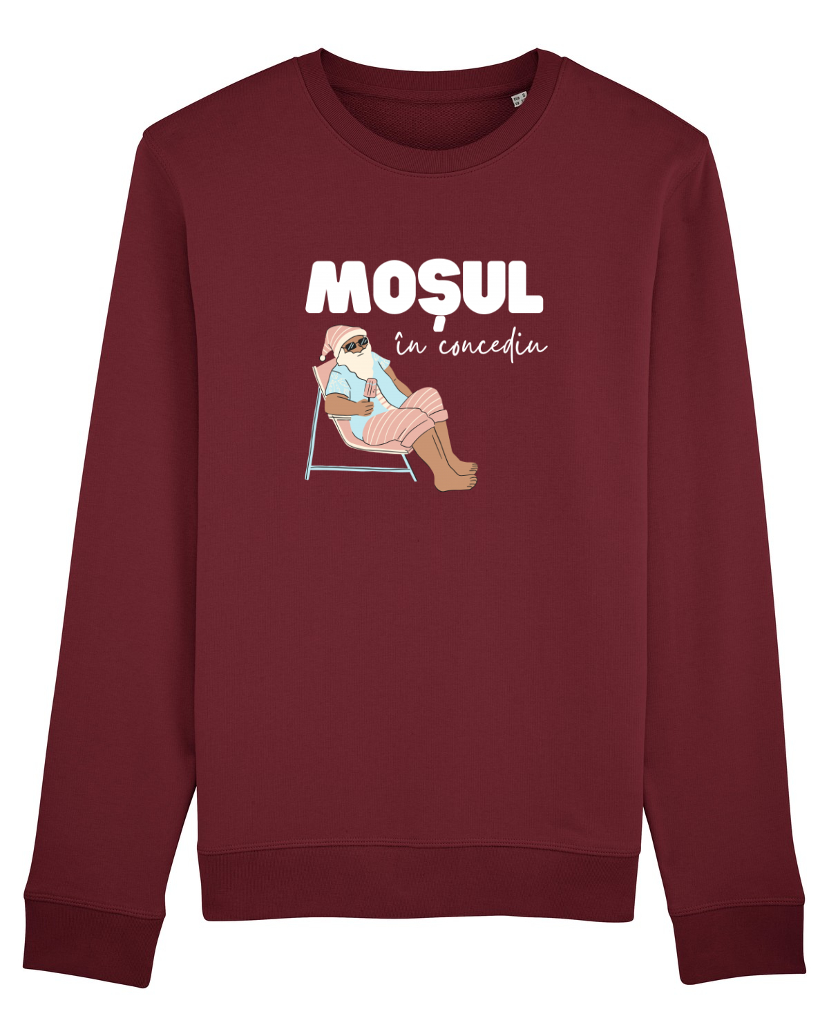 Bluză mânecă lungă Unisex Rise Burgundy