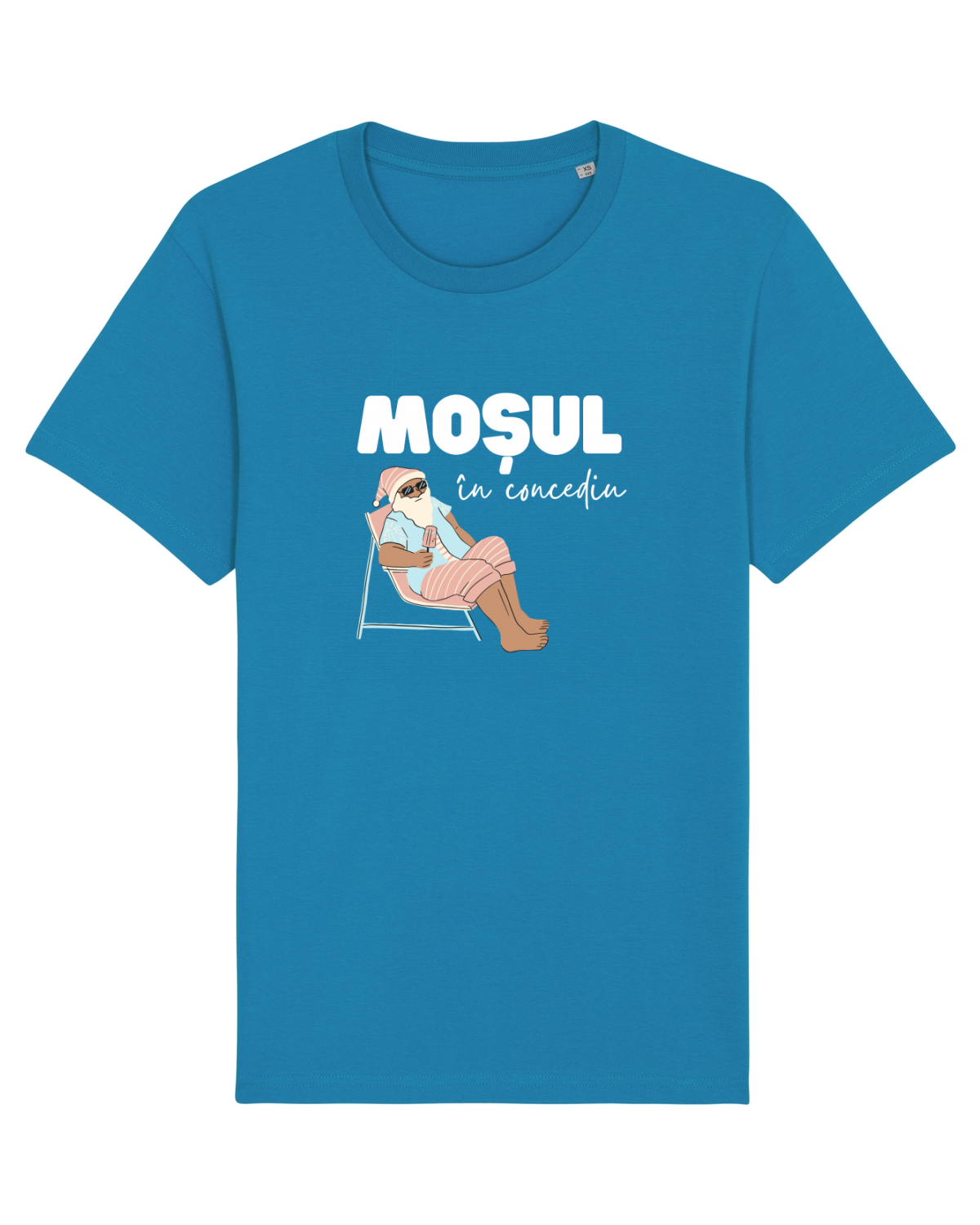 Tricou mânecă scurtă Unisex Rocker Azur
