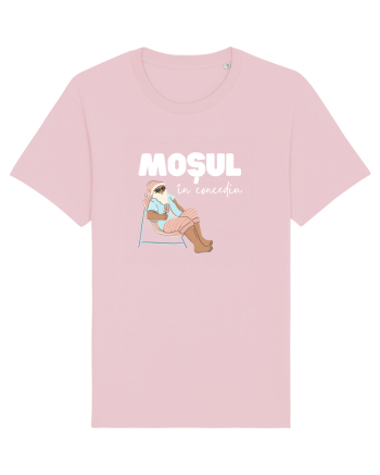 Moș Crăciun în Concediu (alb)  Cotton Pink