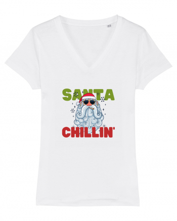 Santa Chillin' White