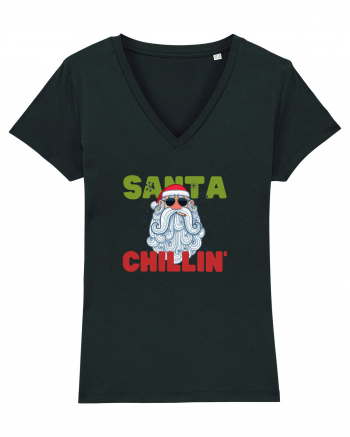 Santa Chillin' Black