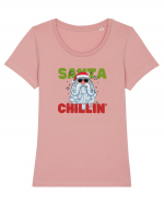 Santa Chillin' Tricou mânecă scurtă guler larg fitted Damă Expresser