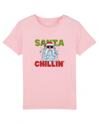 Santa Chillin' Cotton Pink