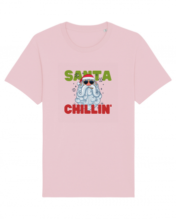 Santa Chillin' Cotton Pink