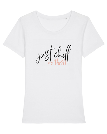 Just Chill No Thrill (negru)  White