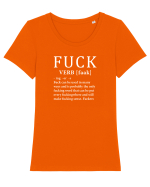 FUCK Tricou mânecă scurtă guler larg fitted Damă Expresser