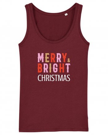 Merry, Bright, Christmas (alb)  Burgundy