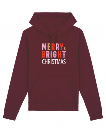 Merry, Bright, Christmas (alb)  Burgundy