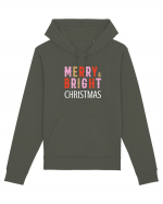 Merry, Bright, Christmas (alb)  Hanorac Unisex Drummer