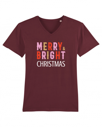 Merry, Bright, Christmas (alb)  Burgundy