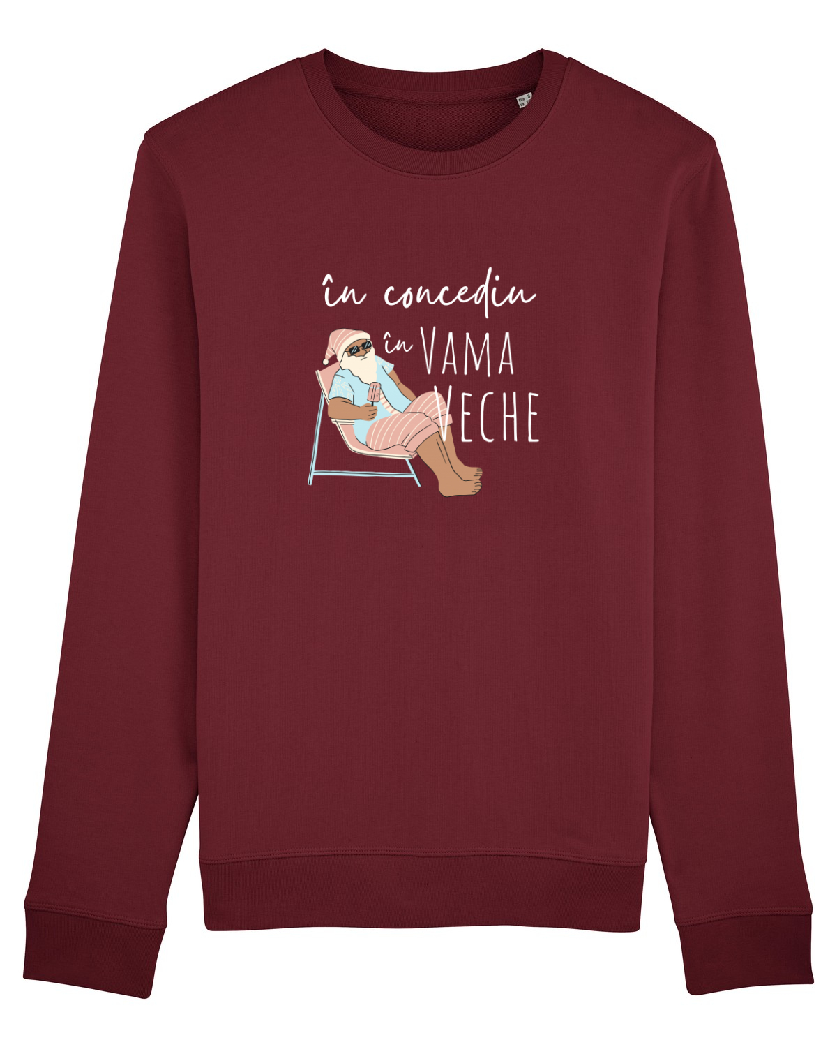 Bluză mânecă lungă Unisex Rise Burgundy