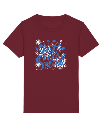 Let it Snow Burgundy