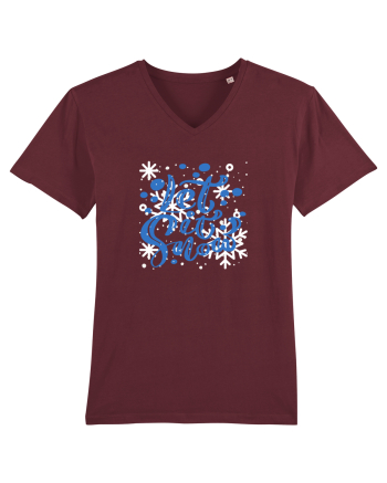 Let it Snow Burgundy