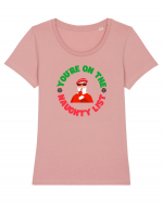 You're on the naughty list. 2 Tricou mânecă scurtă guler larg fitted Damă Expresser