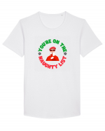 You're on the naughty list. 2 Tricou mânecă scurtă guler larg Bărbat Skater