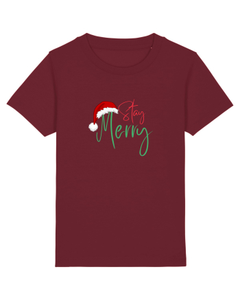 Stay Merry  Burgundy