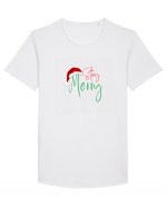 Stay Merry  Tricou mânecă scurtă guler larg Bărbat Skater