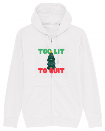 Too Lit to Quit (Brad de Crăciun)  White