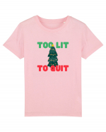 Too Lit to Quit (Brad de Crăciun)  Tricou mânecă scurtă  Copii Mini Creator