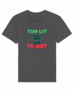 Too Lit to Quit (Brad de Crăciun)  Tricou mânecă scurtă Unisex Rocker