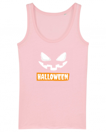 Halloween Spooky Face White (față înfricoșătoare)  Cotton Pink