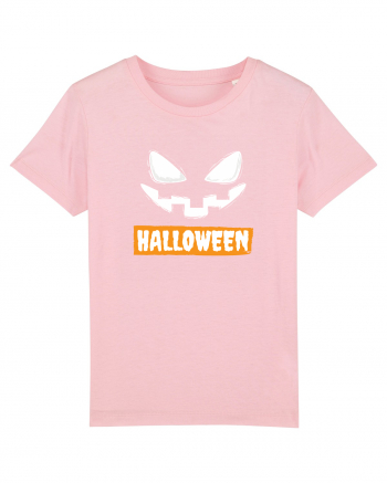 Halloween Spooky Face White (față înfricoșătoare)  Cotton Pink