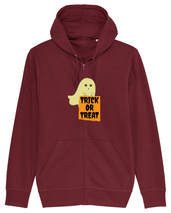 Trick or Treat Ghost Burgundy