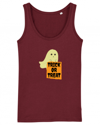 Trick or Treat Ghost Burgundy