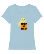 Trick or Treat Ghost Tricou mânecă scurtă guler larg fitted Damă Expresser