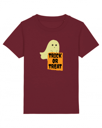 Trick or Treat Ghost Burgundy