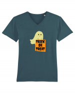 Trick or Treat Ghost Tricou mânecă scurtă guler V Bărbat Presenter