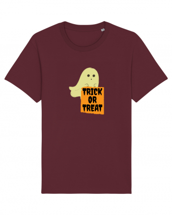 Trick or Treat Ghost Burgundy