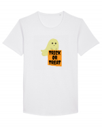 Trick or Treat Ghost Tricou mânecă scurtă guler larg Bărbat Skater