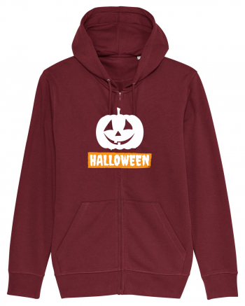 Halloween Pumpkin White Burgundy