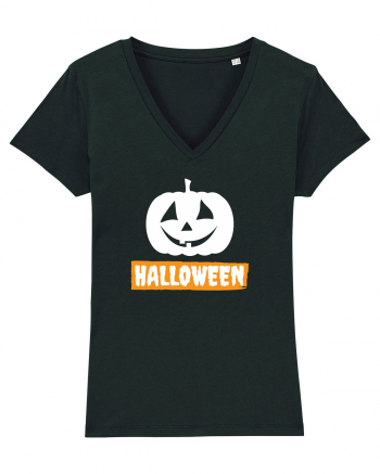 Halloween Pumpkin White Black