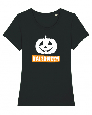 Halloween Pumpkin White Black