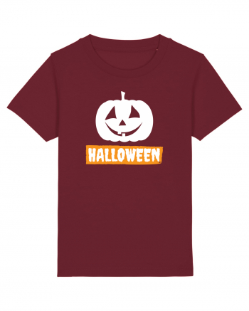 Halloween Pumpkin White Burgundy