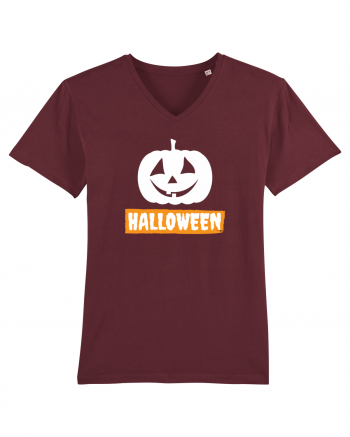 Halloween Pumpkin White Burgundy