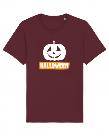 Halloween Pumpkin White Burgundy