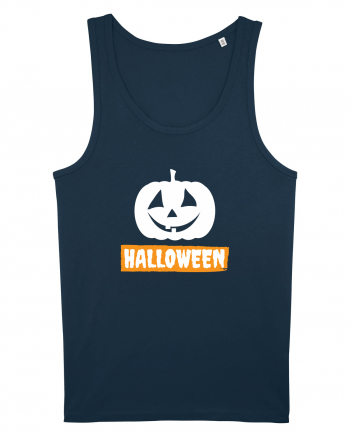 Halloween Pumpkin White Navy