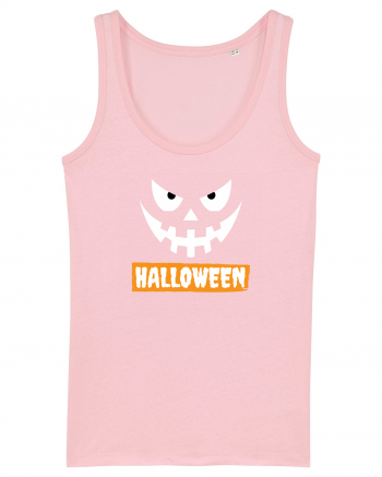 Halloween Spooky Face White (față înfricoșătoare) 2 Cotton Pink