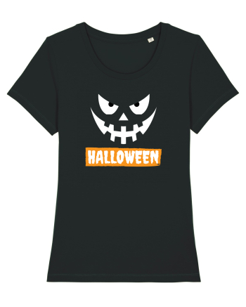 Halloween Spooky Face White (față înfricoșătoare) 2 Black