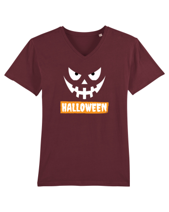 Halloween Spooky Face White (față înfricoșătoare) 2 Burgundy