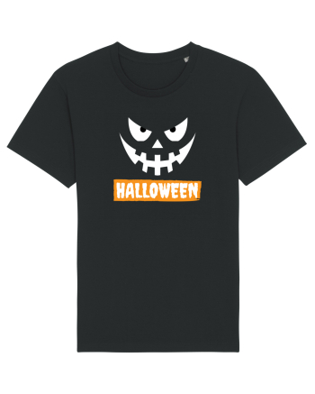 Halloween Spooky Face White (față înfricoșătoare) 2 Black