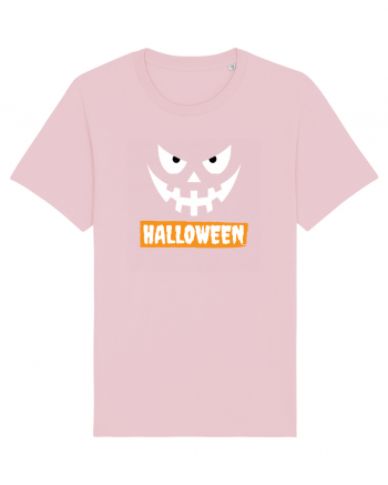 Halloween Spooky Face White (față înfricoșătoare) 2 Cotton Pink